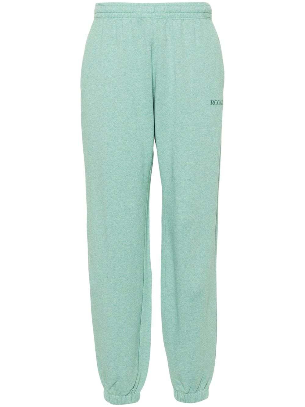 Shop Rotate Birger Christensen Logo-embroidered Track Pants In Green