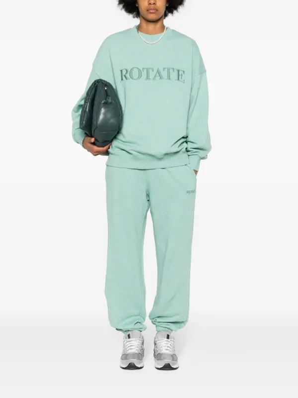 パンツ ROTATE BIRGER CHRISTENSEN 'Classic' joggers Green ROTATE BIRGER CHRISTENSEN logo-embroidered Track Pants