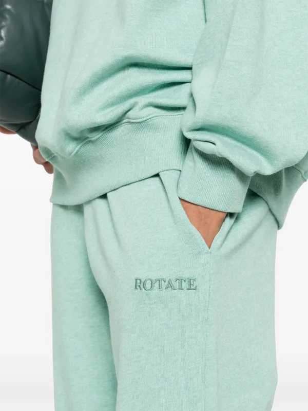 パンツ ROTATE BIRGER CHRISTENSEN 'Classic' joggers Green ROTATE BIRGER CHRISTENSEN logo-embroidered Track Pants