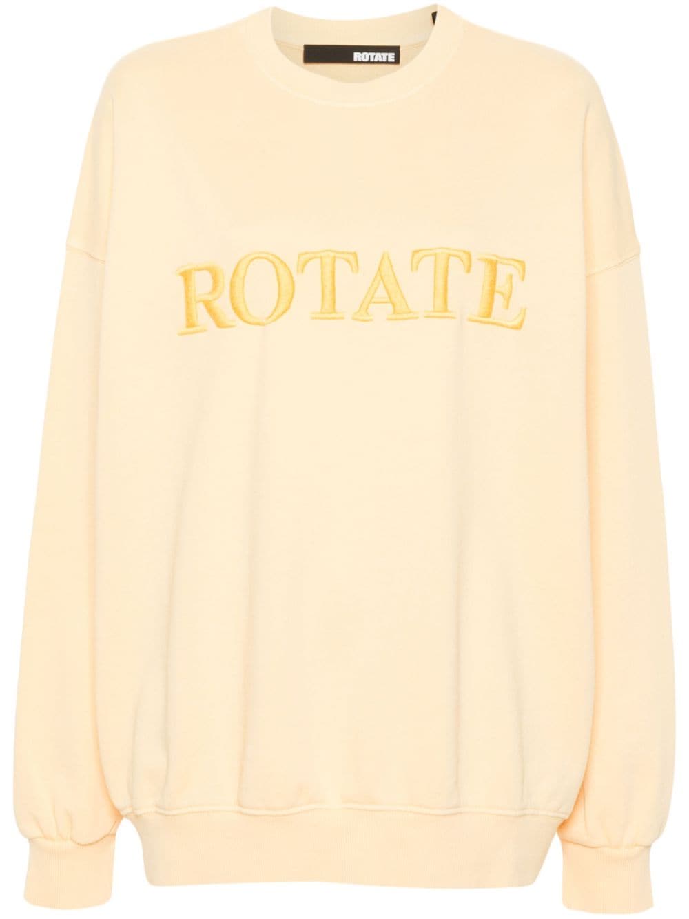 ROTATE BIRGER CHRISTENSEN logo-embroidered sweatshirt - Gelb