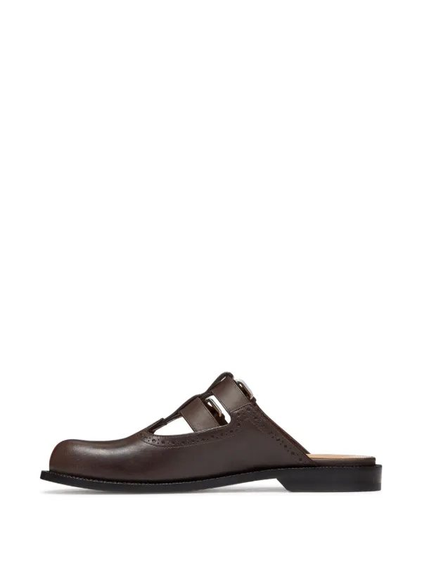 【裏張り済】LOEWE カンポ メリージェーン ミュール サンダル LOEWE Campo メリージェーン ミュール | ブラック | FARFETCH JP