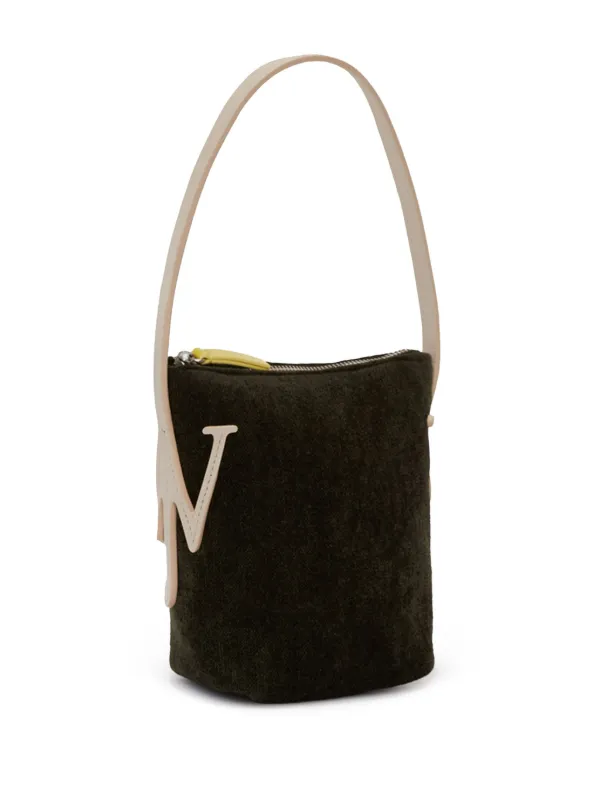 JW Anderson Mini Anchor Chenille Tote Bag | Green | FARFETCH