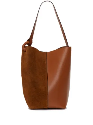 JW Anderson Corner Small Bucket Bag ハンドバッグ ブラウン JW Anderson Corner Bucket Bag | Brown | FARFETCH