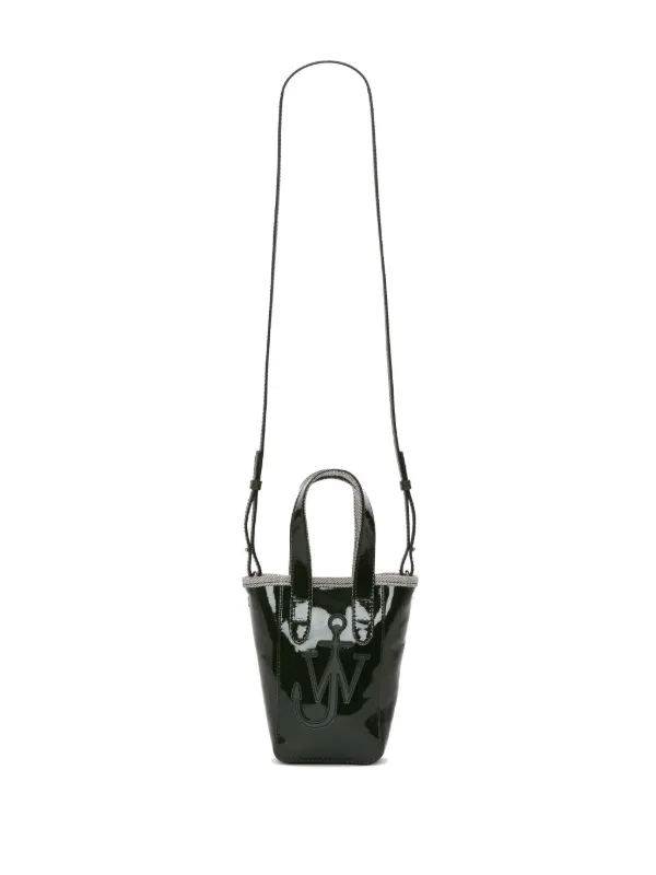 ★J W ANDERSON★ Mini Belt Tote Bag Black AC0380FA0391999 AC J.W.Anderson Black mini Belt coated-denim tote bag for Women