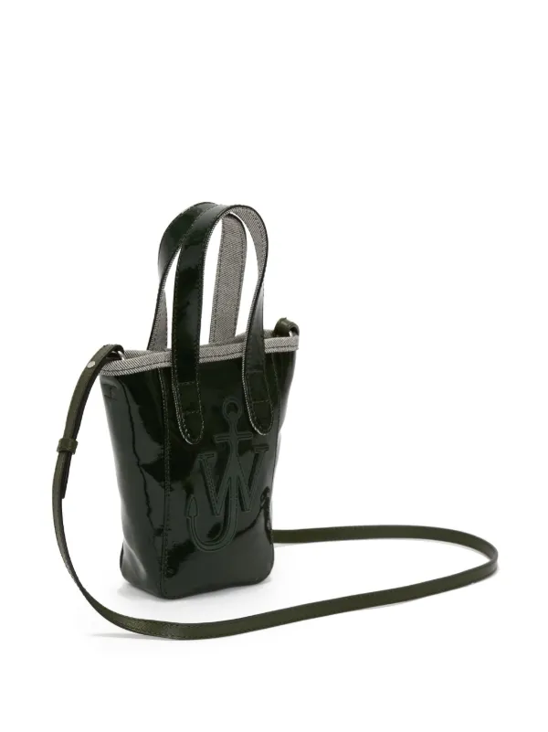 ★J W ANDERSON★ Mini Belt Tote Bag Black AC0380FA0391999 AC J.W.Anderson Black mini Belt coated-denim tote bag for Women