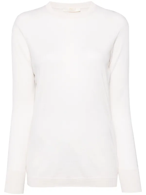 Fedeli Argentina Fine-knit Jumper in Neutrals