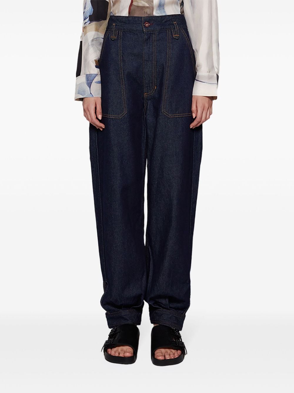 Shop Ace Harper The Joan Tapered Jeans In Blue