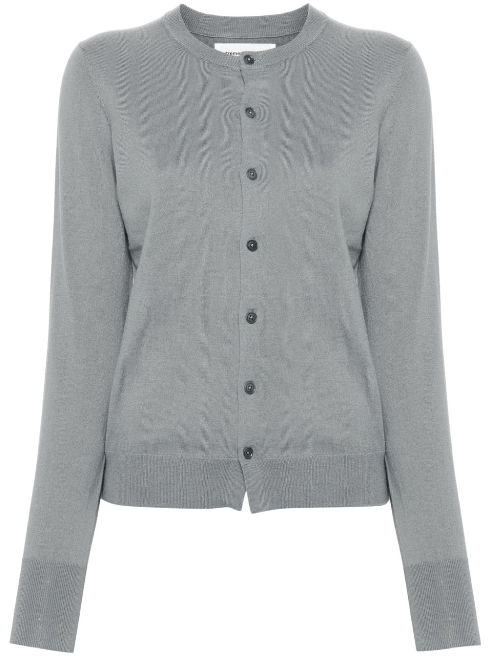 Shop Extreme Cashmere N°332 Little Bit Cardigan In Grey