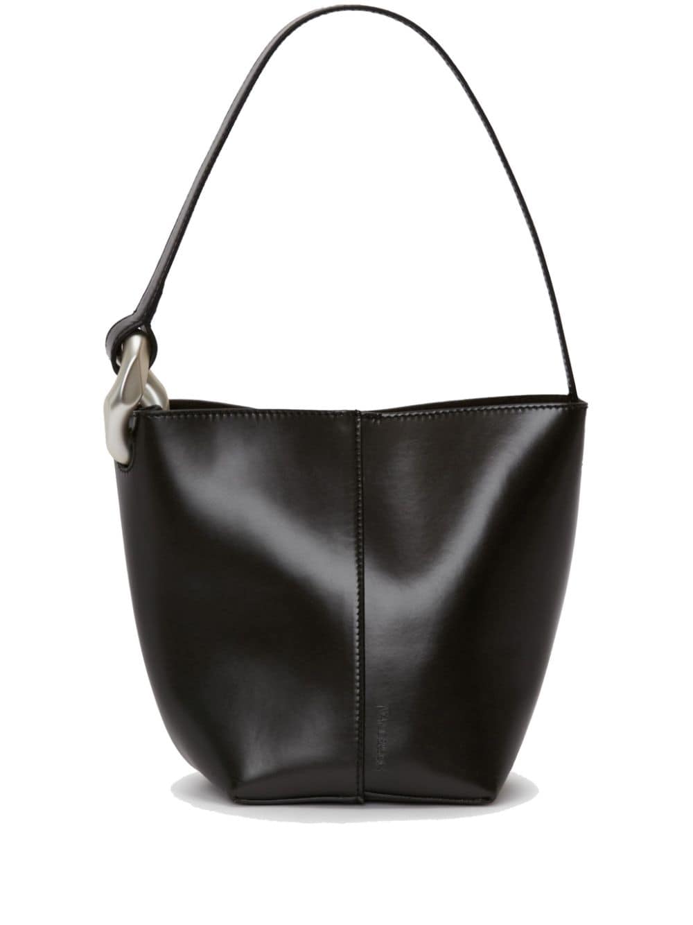 Jw Anderson Small Jwa Corner Bucket - Leather Bucket Bag In Black