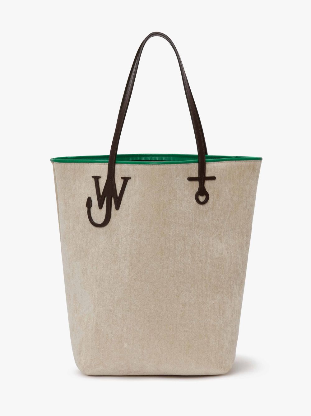 Jw Anderson Tall Anchor Tote - Chenille Tote Bag In Neutral