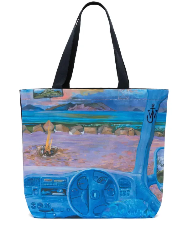 ★JW ANDERSON★Printing Canvas Tote Bag 2★Blue★大人気★ 23693291_54448265_600.jpg