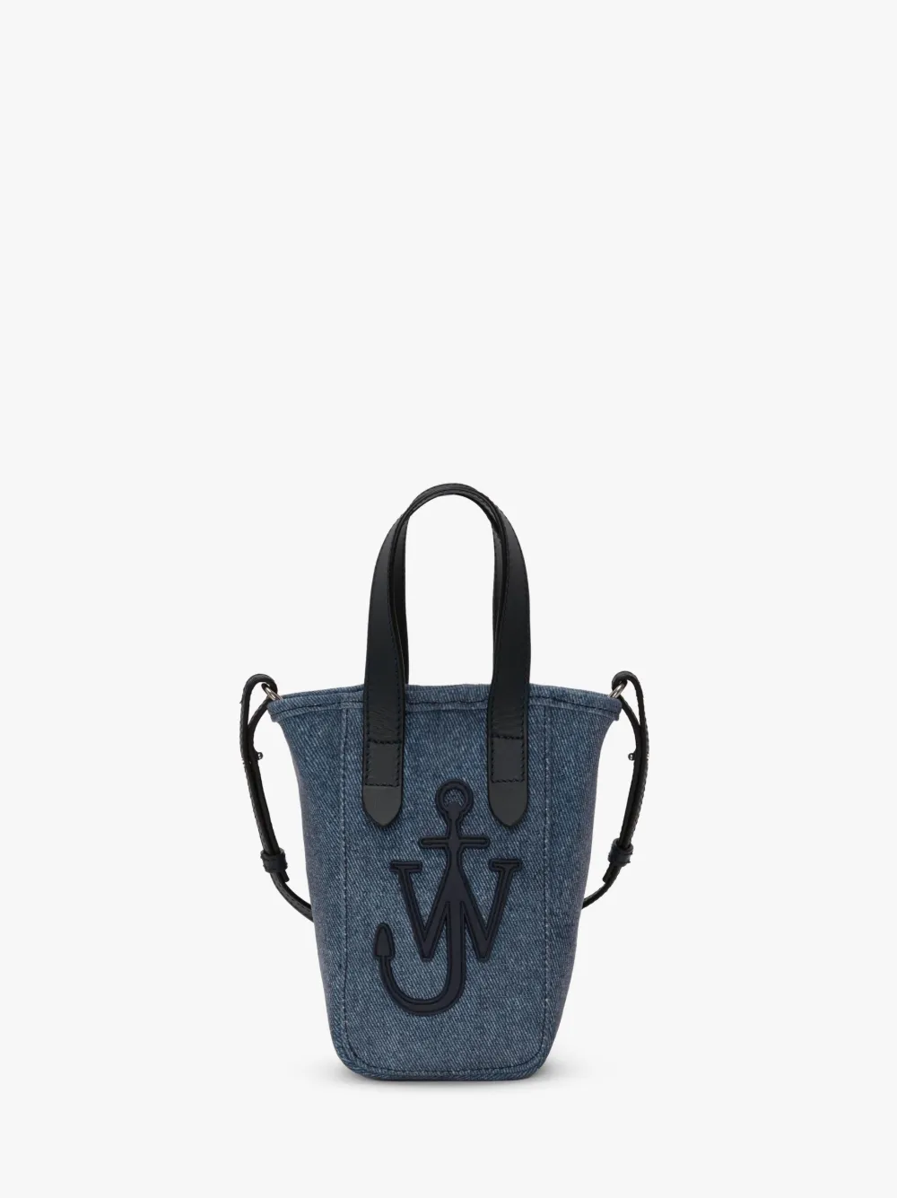 Jw Anderson Mini Belt Tote - Mini Velvet Printed Denim Tote Bag