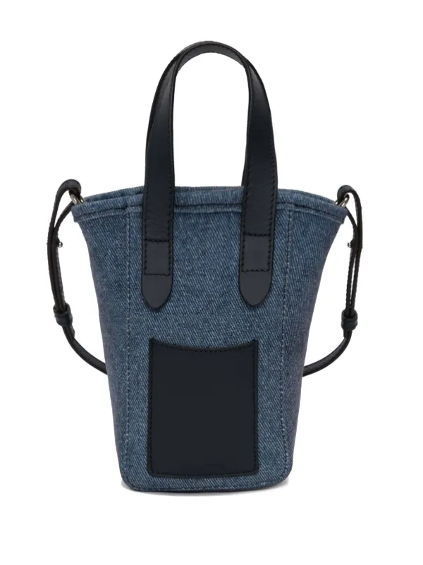 JW Anderson Mini Belt Denim Tote Bag | Blue | FARFETCH JO
