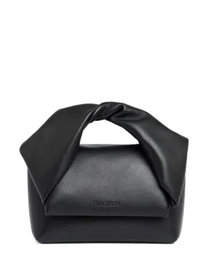 JW Anderson レザートートバッグ フロントロゴ JW Anderson Tote Bags | Crochet Tote Bags | FARFETCH US