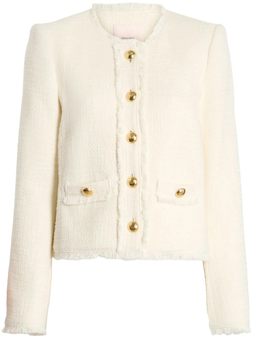 Cinq À Sept Christie Blouclé Jacket In White