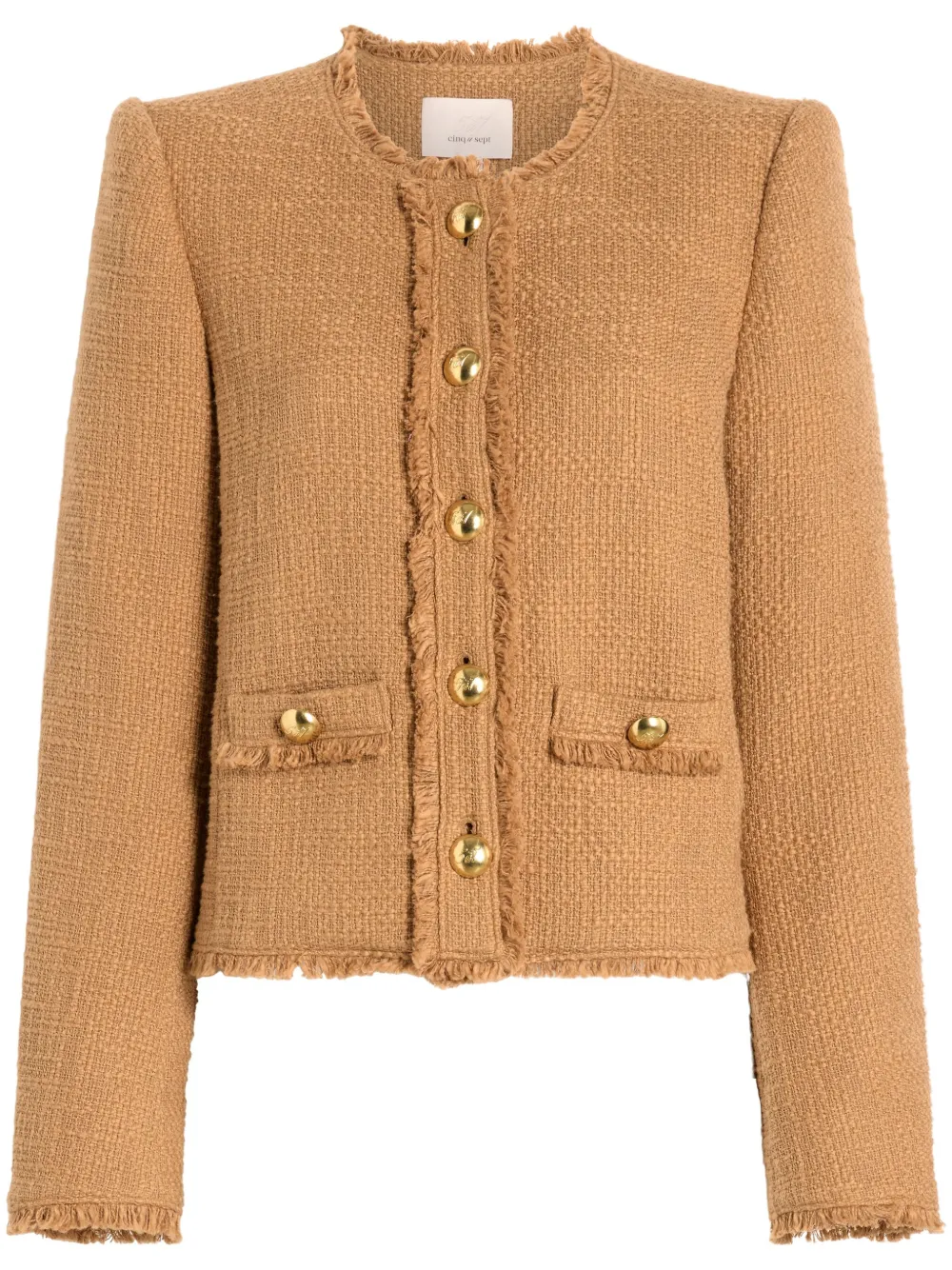 Cinq A Sept Christie blouclé jacket - Braun