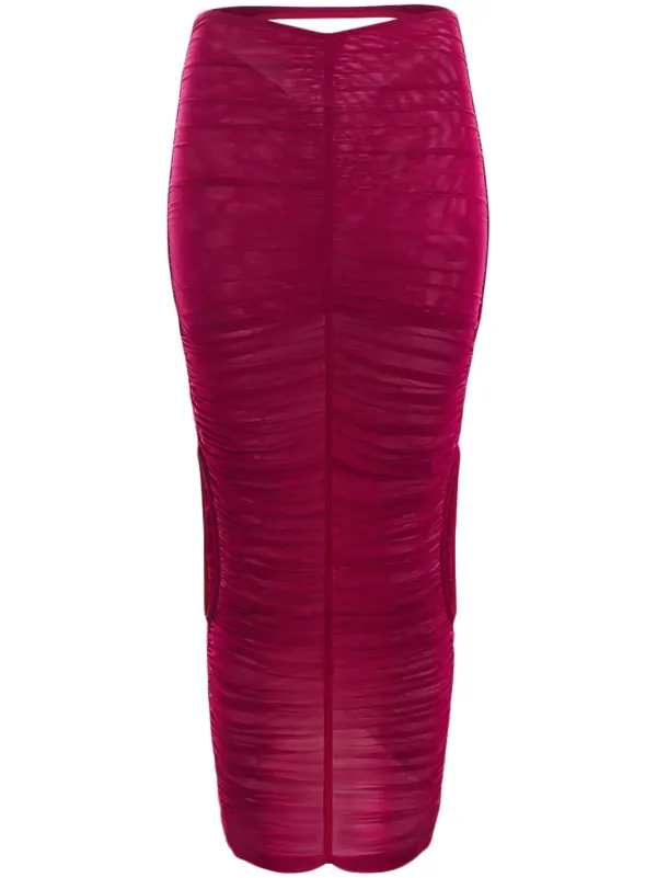 Mugler Jupe Pencil Skirt in Pink