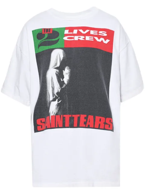 SAINT MXXXXXX graphic-print cotton T-shirt