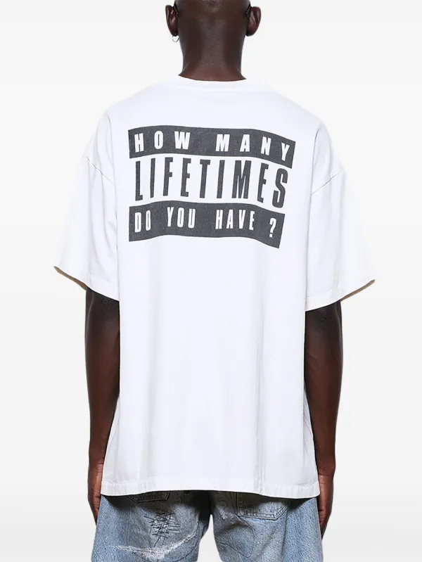 SAINT MXXXXXX graphic-print Cotton T-shirt | White | FARFETCH