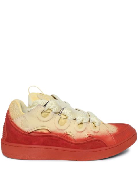 Lanvin Curb radiant spray-effect sneakers Men