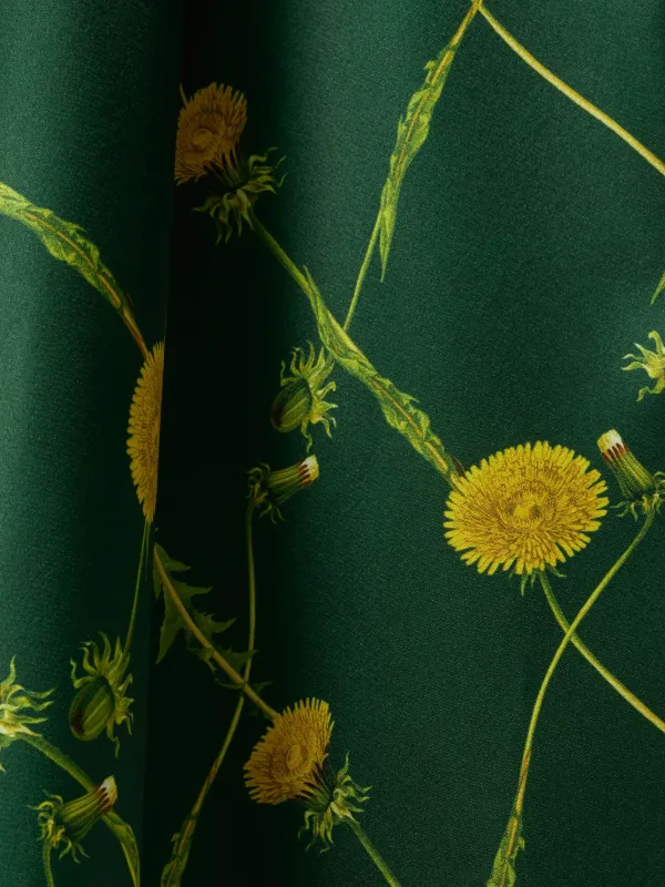 burberry emerald green dress Burberry Foliage Silk Dress in Green