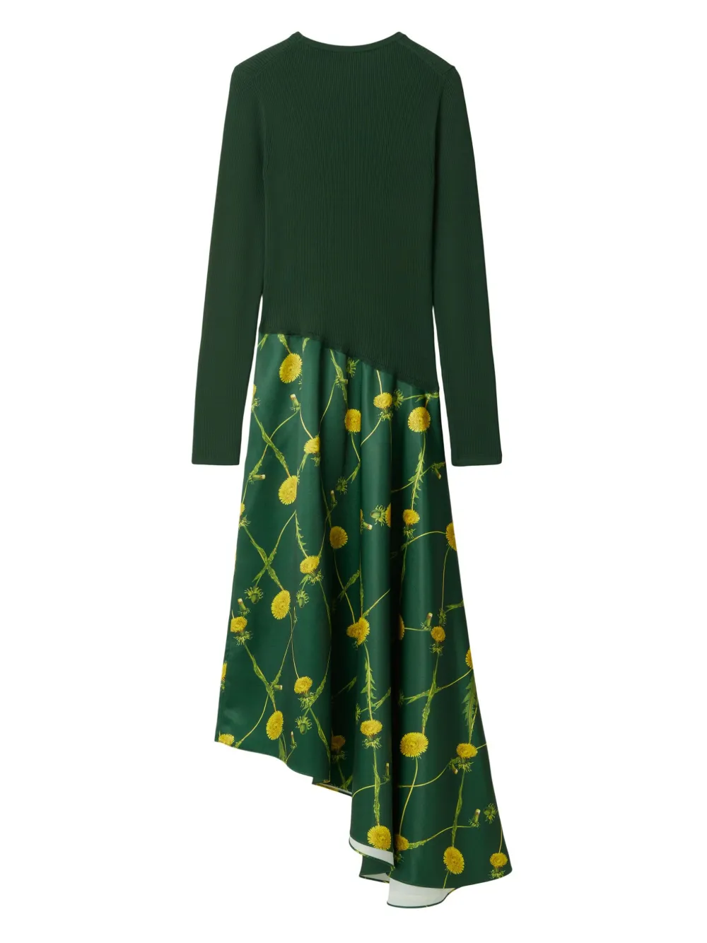 Burberry Midi-jurk met vlakken Groen