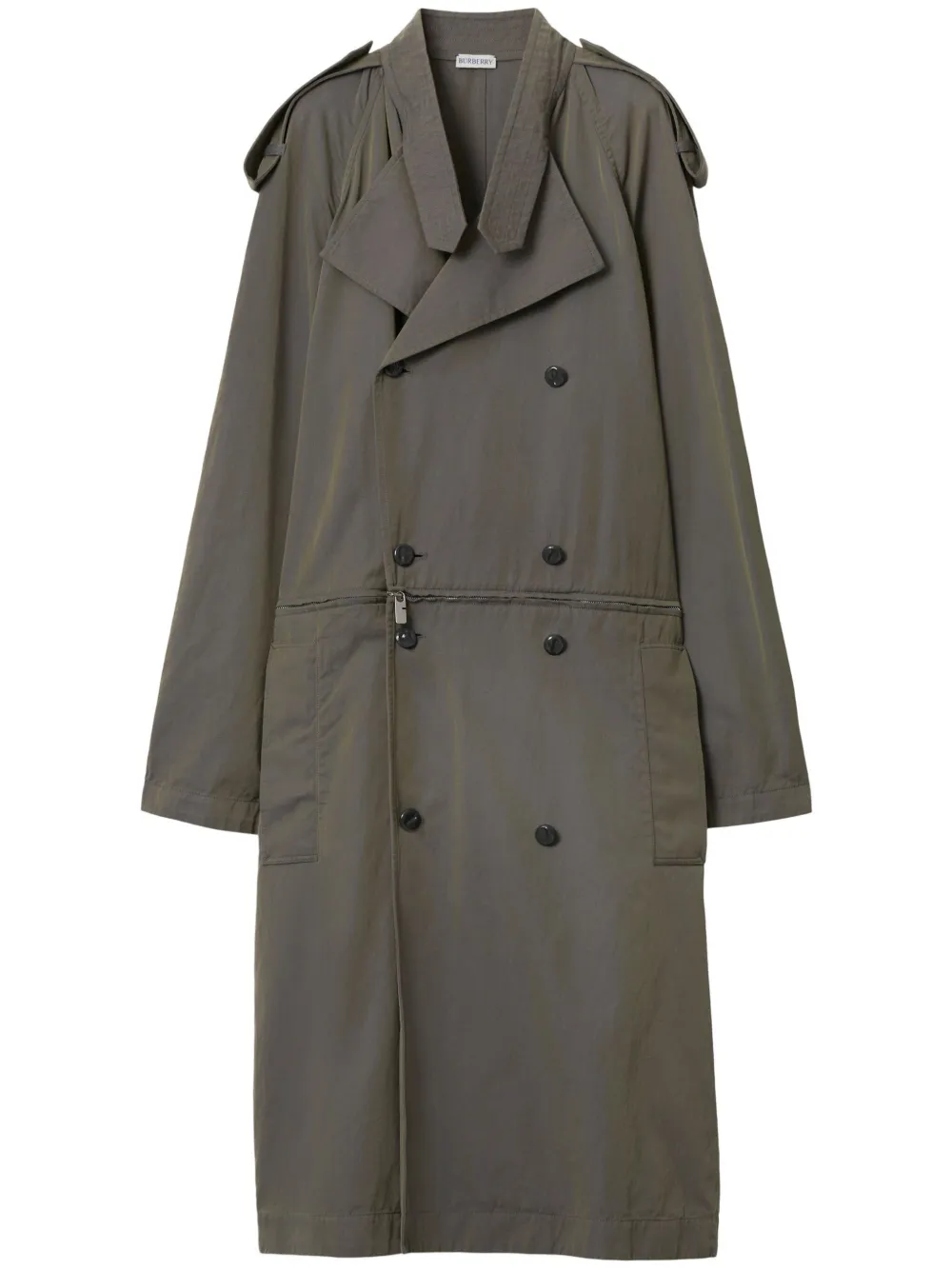 Burberry Trenchcoat met rits Grijs