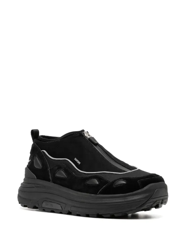 Suicoke Akk-Zip Panelled Sneakers | Black | FARFETCH