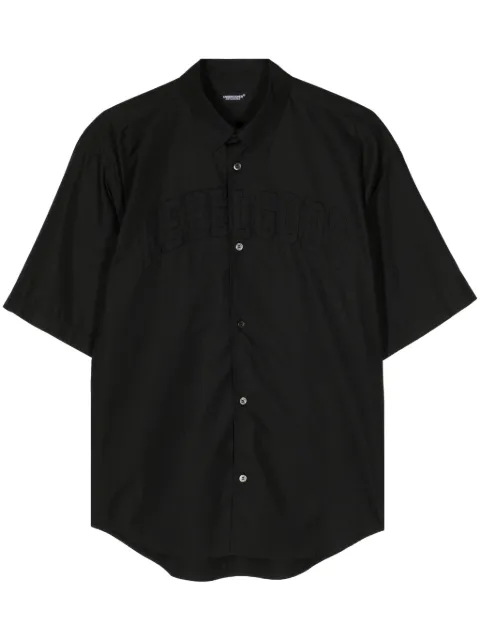 Undercover camisa de popelina con motivo bordado
