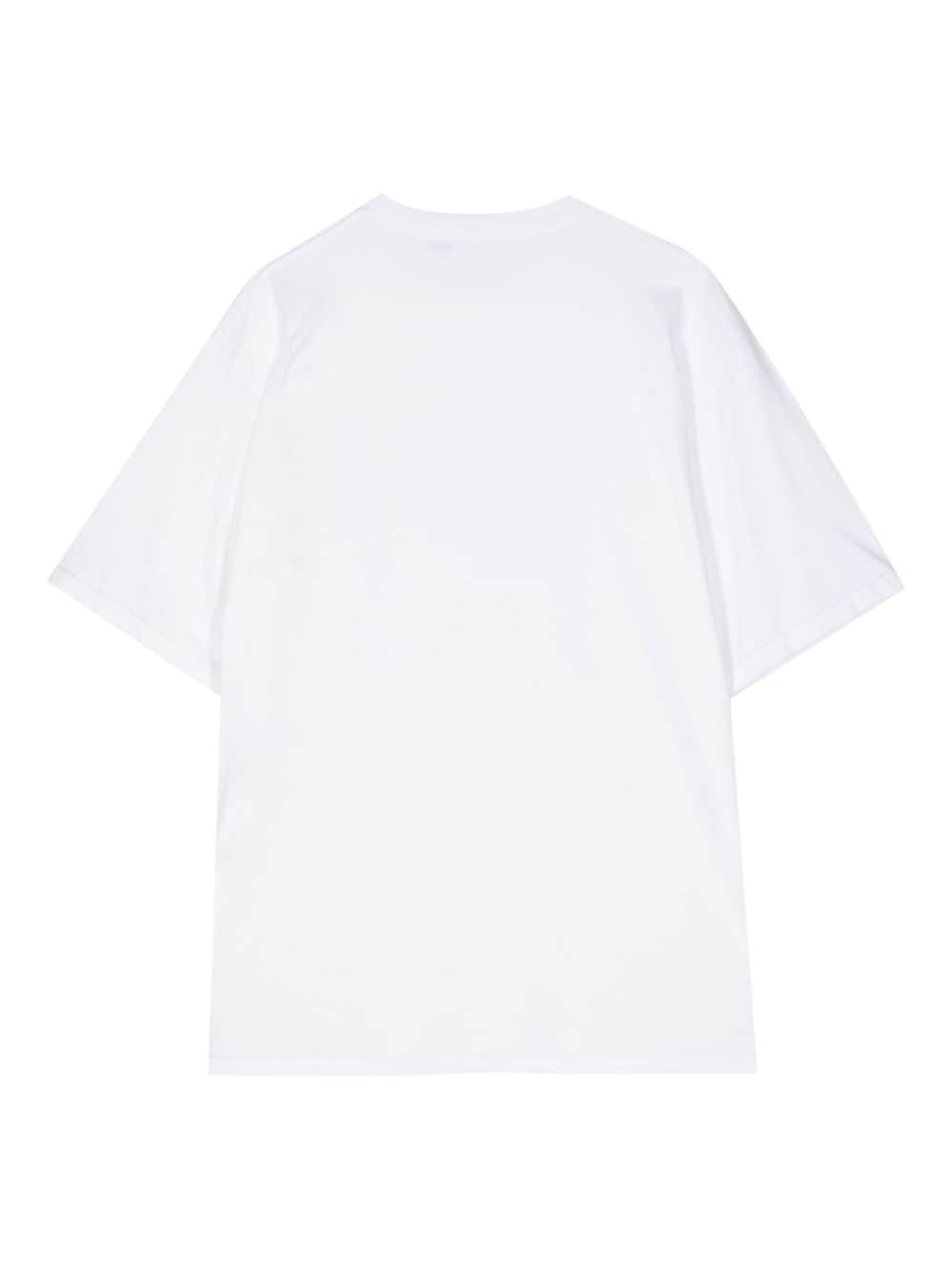 Shop Undercover Graphic-print Cotton T-shirt In White