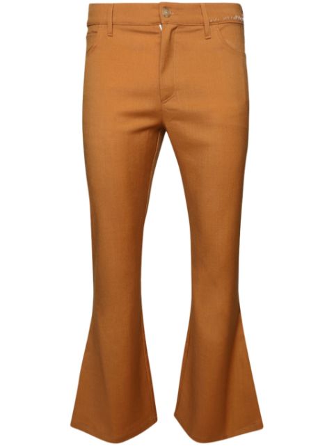 Marni mid-rise flared trousers Men