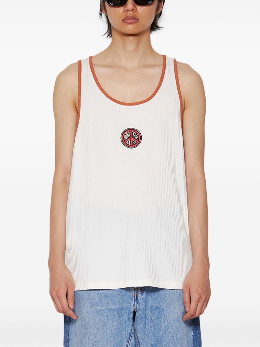 Shop Honor The Gift A-spring Cotton Vest In White