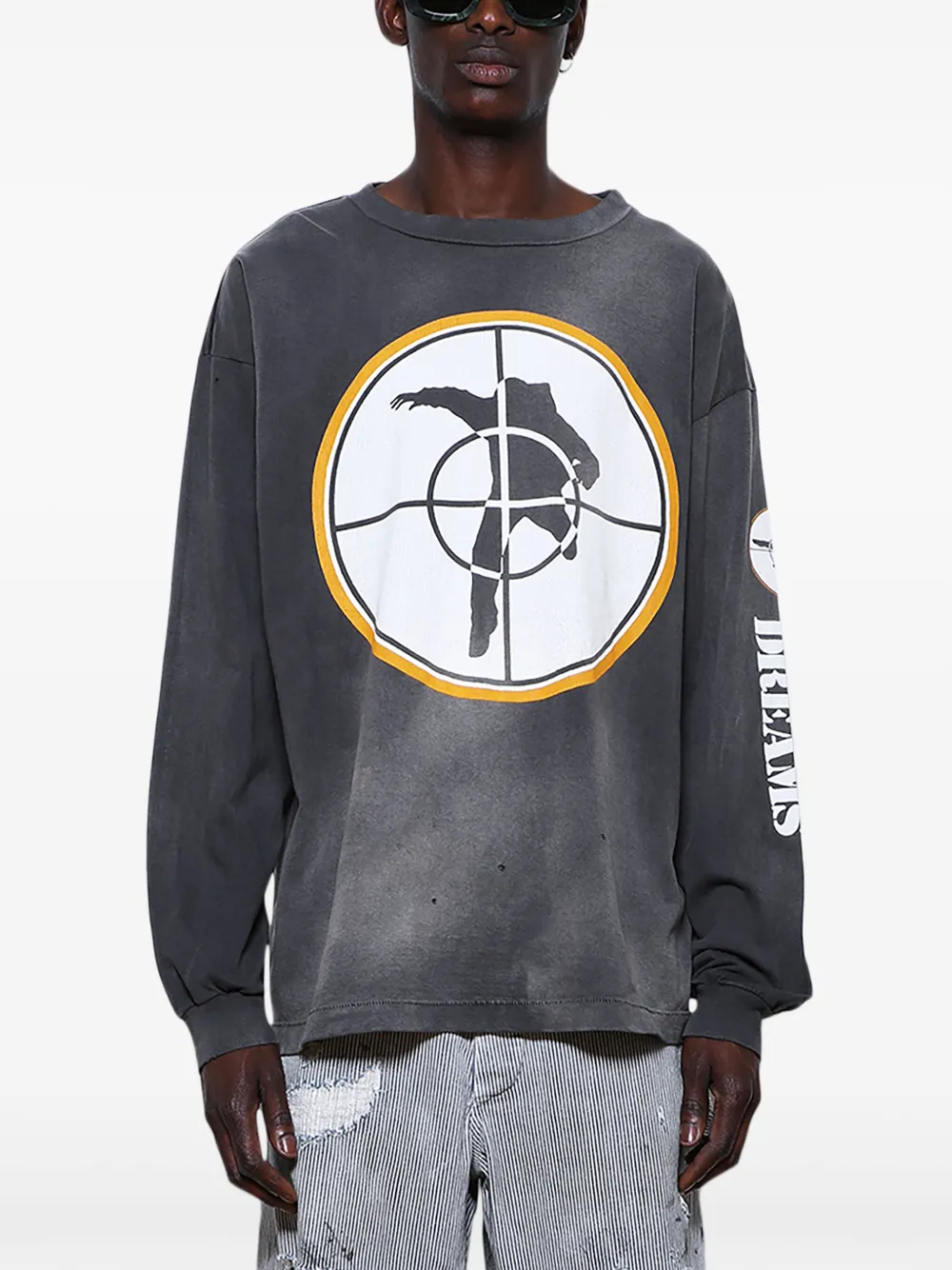 SAINT MXXXXXX T-shirt met grafische print Zwart