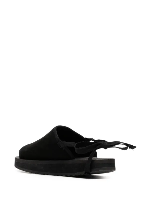 Suicoke アンクルストラップ スエードサンダル | ブラック