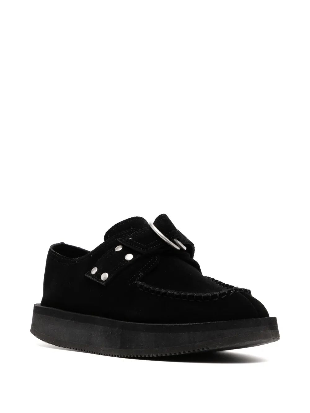Suicoke Joco suede loafers Black