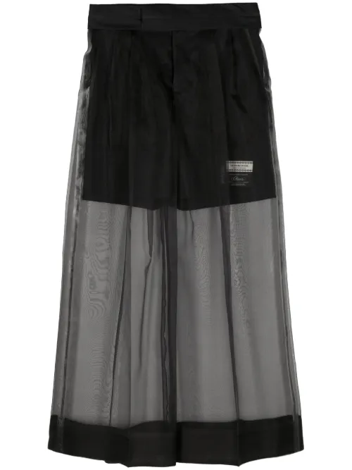 Pantalon ample à superposition en soie - Undercover - Modalova