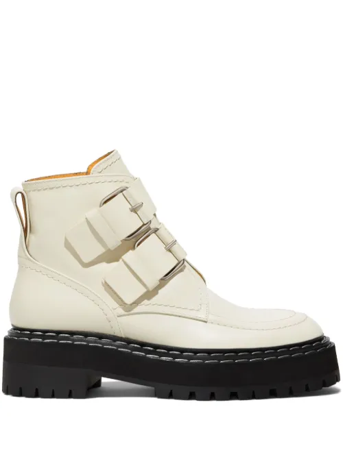 Bottes en cuir à boucles - Proenza Schouler - Modalova