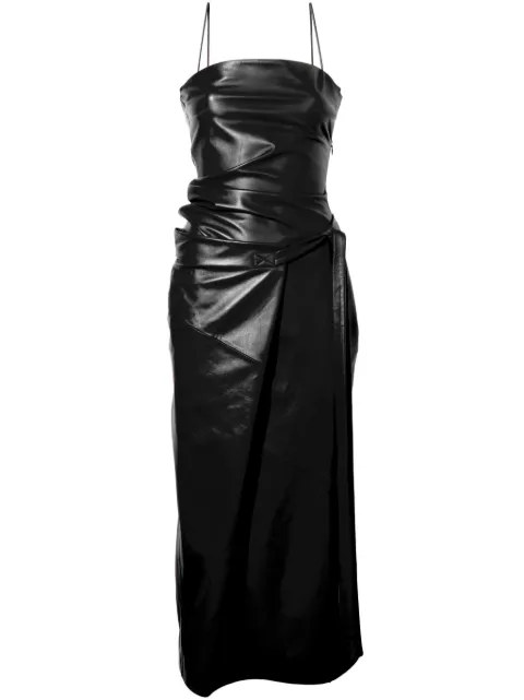 Proenza Schouler Delancy leather midi dress