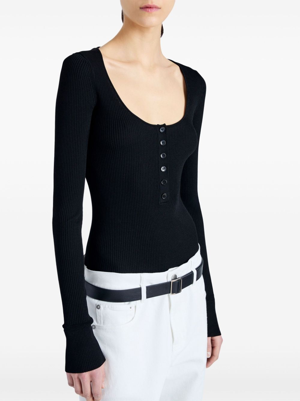 Proenza Schouler Boyd Henley knit top Women