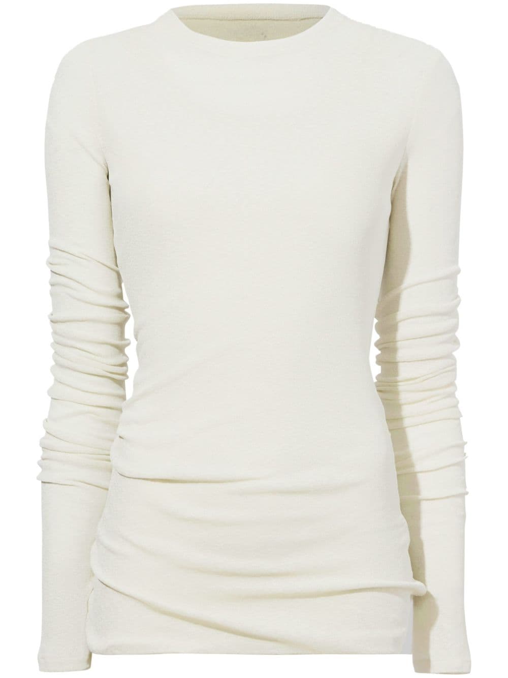 Proenza Schouler Roger Draped T-shirt In Neutrals