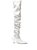 Proenza Schouler Trap over-the-knee leather boots - White