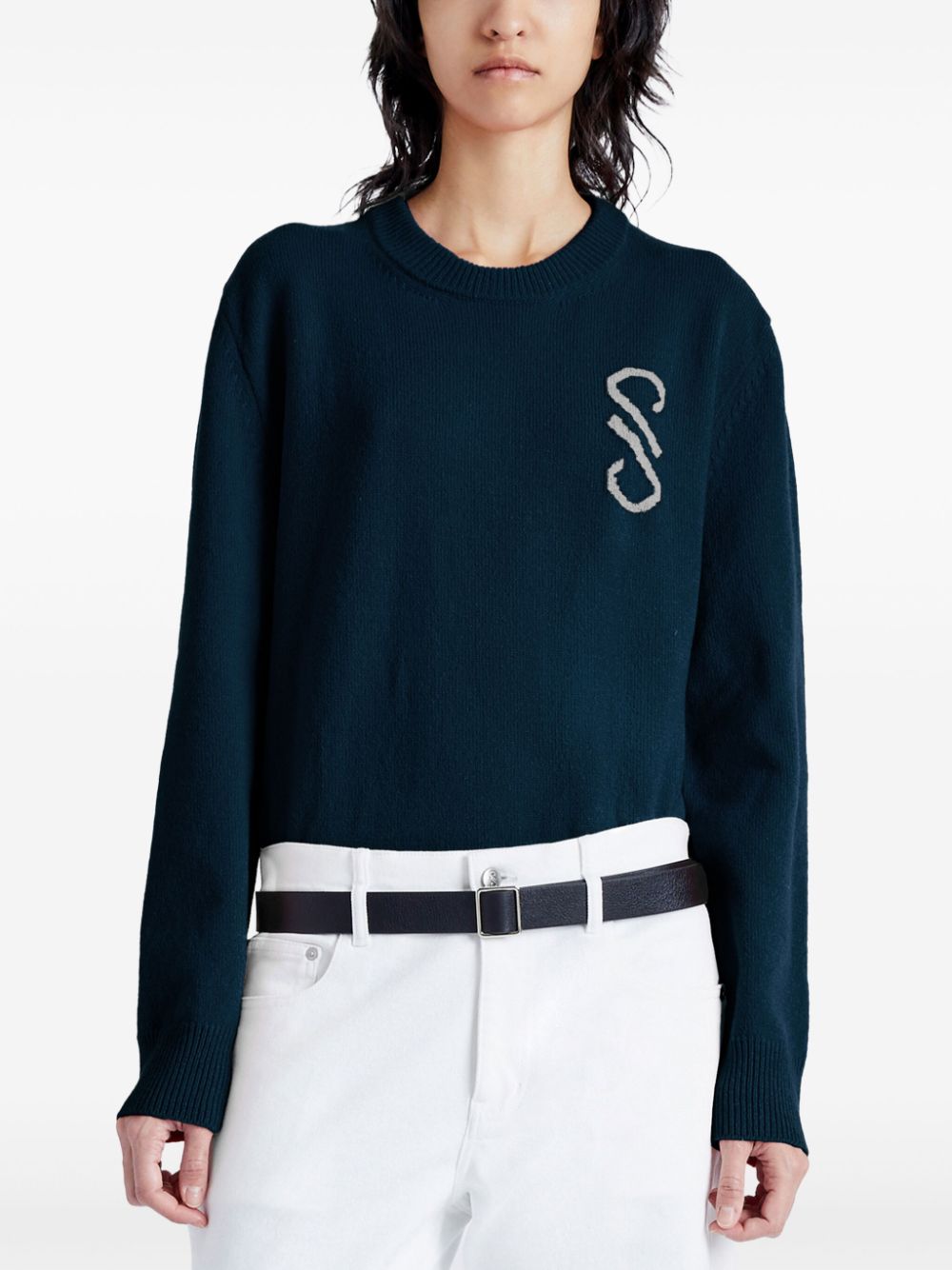 Proenza Schouler Harrison monogram-jacquard jumper Women