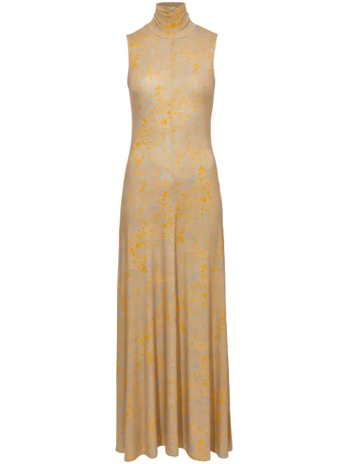 Robe imprimée à col montant - Proenza Schouler White Label - Modalova