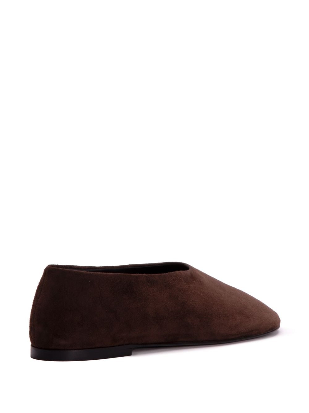 Shop Proenza Schouler Glove Suede Slippers In 褐色