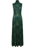 Proenza Schouler White Label abstract-print high-neck dress - Green