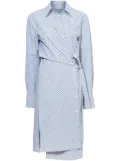 Proenza Schouler White Label Lane yarn-dyed wrap dress