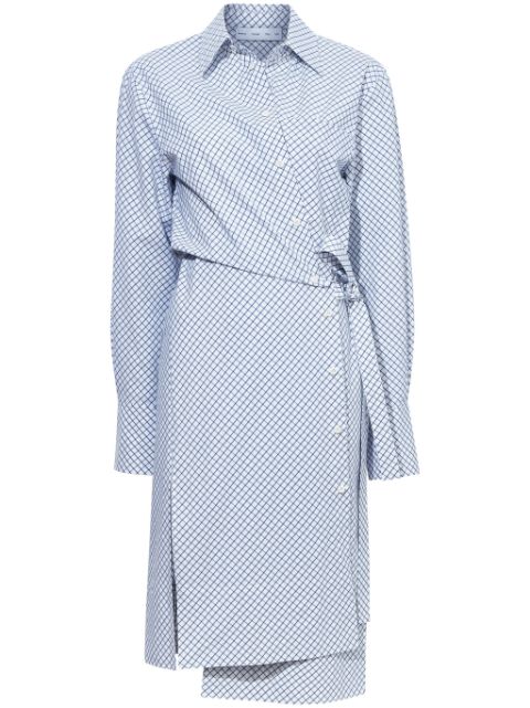 Proenza Schouler White Label Lane yarn-dyed wrap dress Women