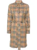 Burberry Vintage Check-pattern shirt dress - Neutrals