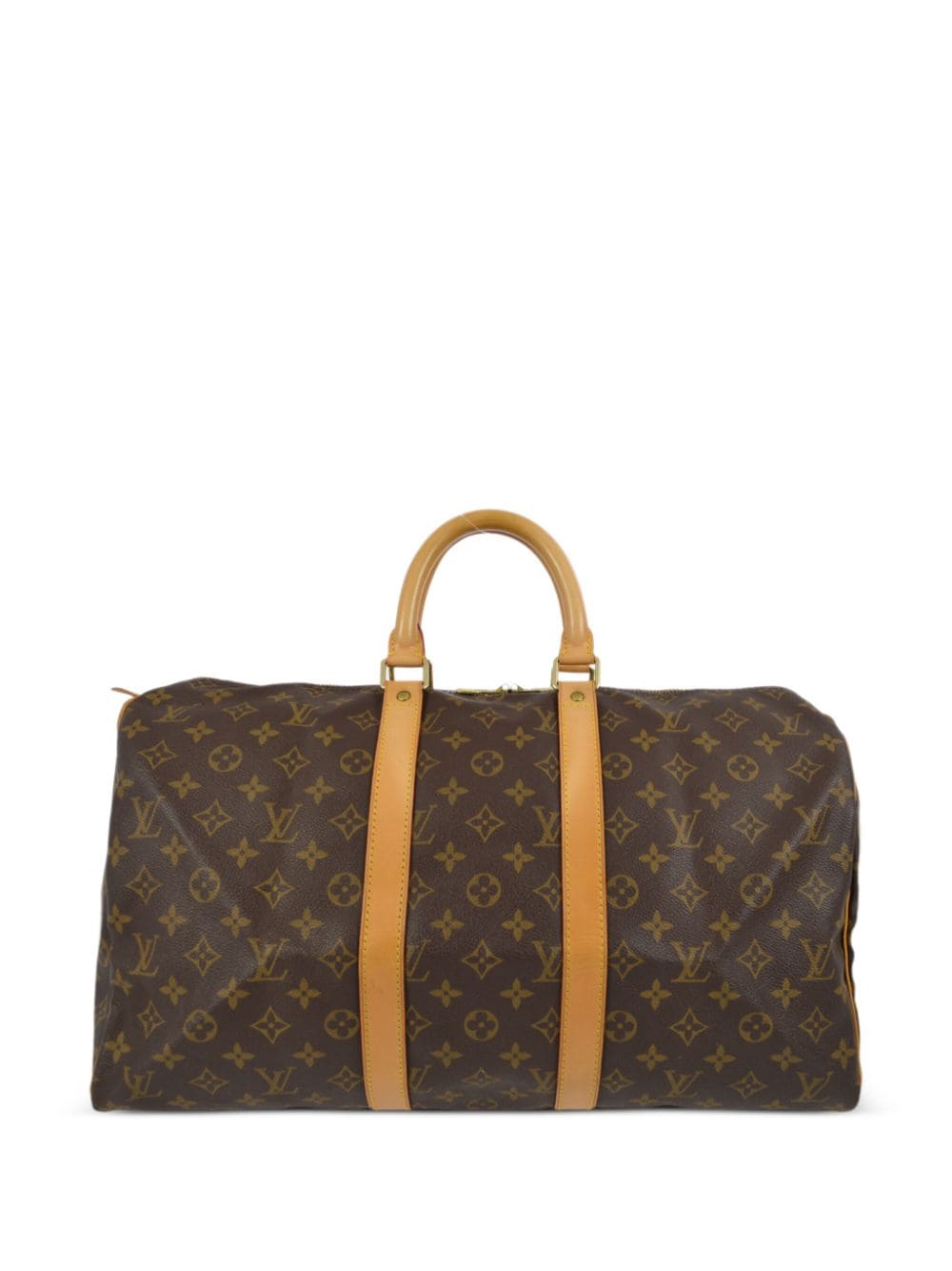 Pre-owned Louis Vuitton 1997 Keepall 45 Travel Bag In Brown