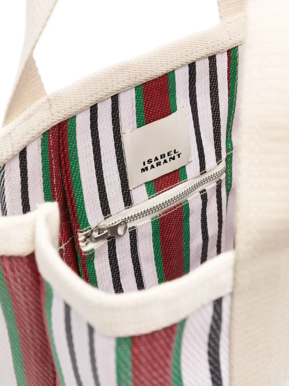 ISABEL MARANT Darwen gestreepte shopper Rood